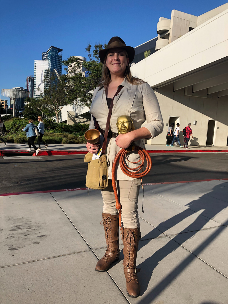 Indiana Jones has found her own kind of Comic-Con swag.